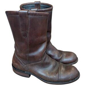 Cordeiro Leather Western Steel Toe Men's Boots Size 11.5